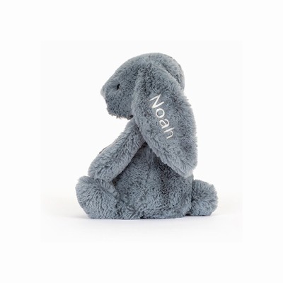 Jellycat Bashful Dusky Blue Bunny Medium Australia | 762318MGP